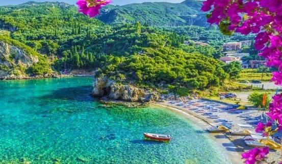 Paleokastritsa in Corfu island beautiful place
