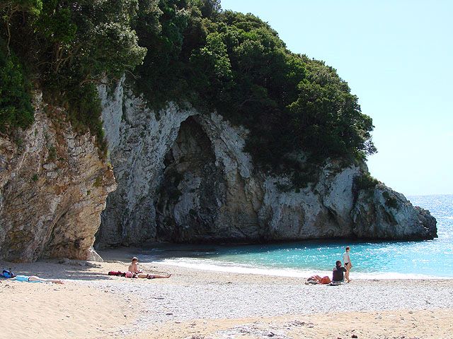 Rovinia-Beach in Corfu island